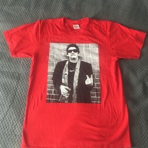 Rare Supreme Shane McGowan FW13 Red T-Shirt